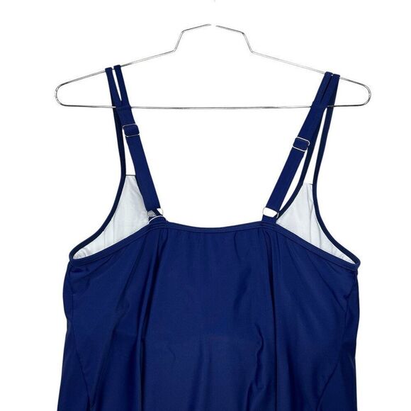 B2Prity Women's Size 16W Blue Tankini Swim Top - Picture 6 of 9